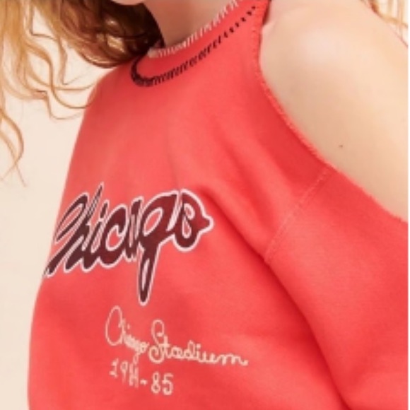 Free people RILEY Chicago sweatshirt  xsmall - Picture 2 of 3